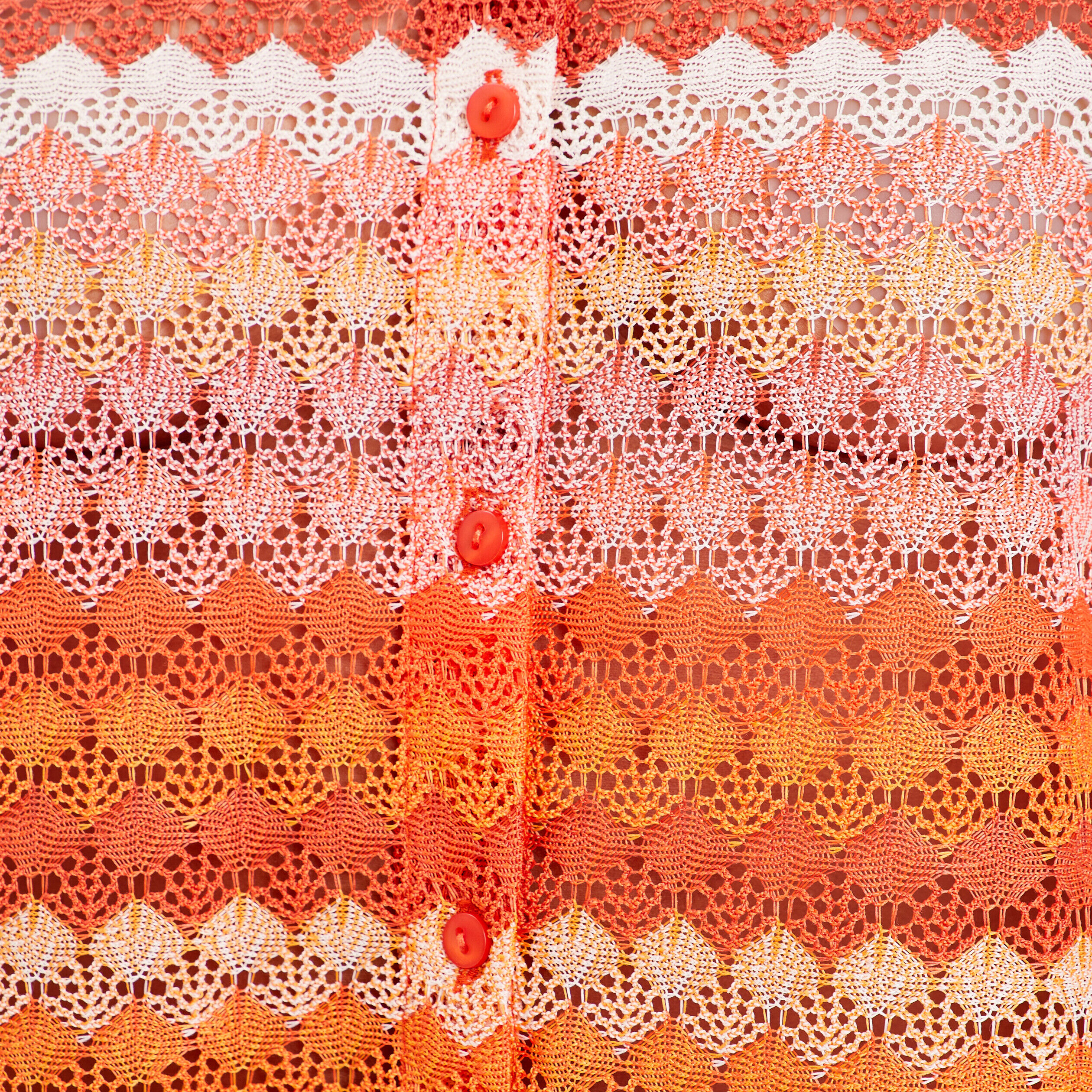 Blouse manches courtes crochet orange femme | Cache Cache