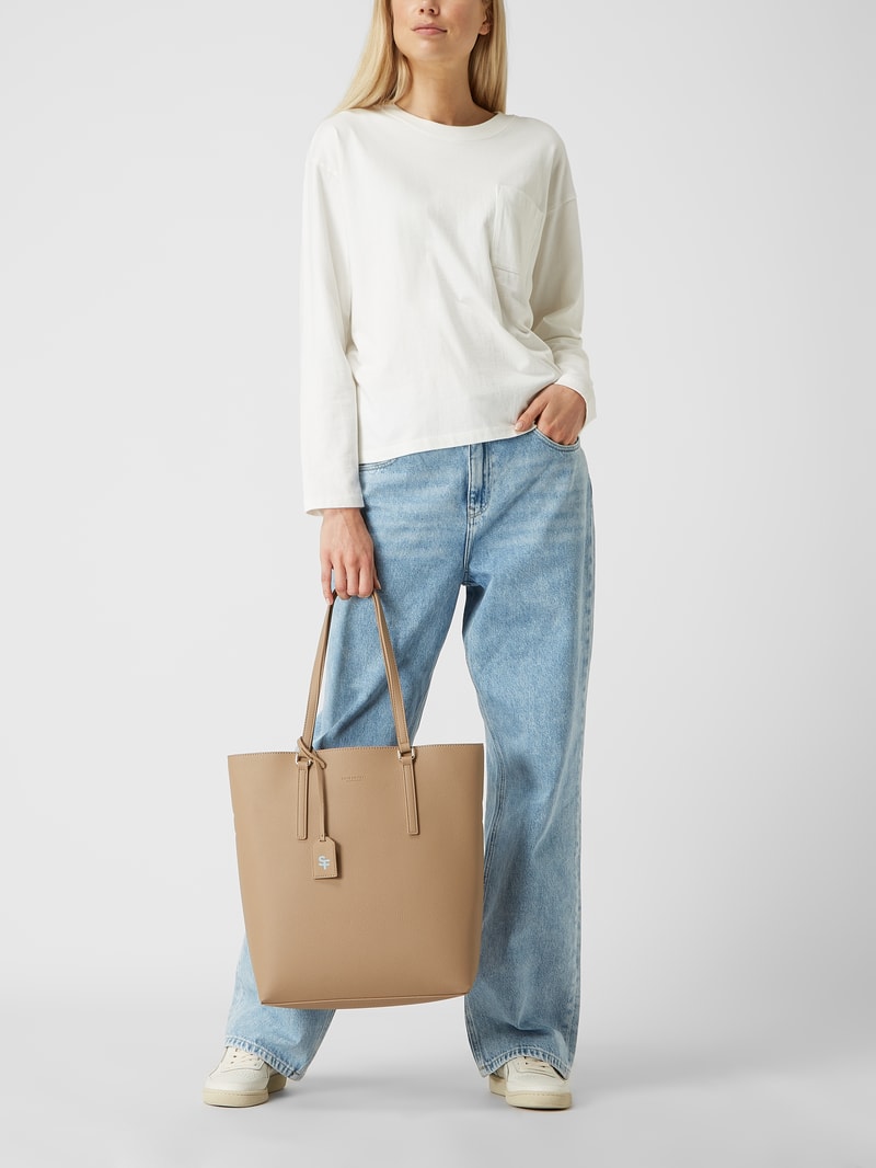 Shopper in Leder-Optik Modell 'Laksa' in camel