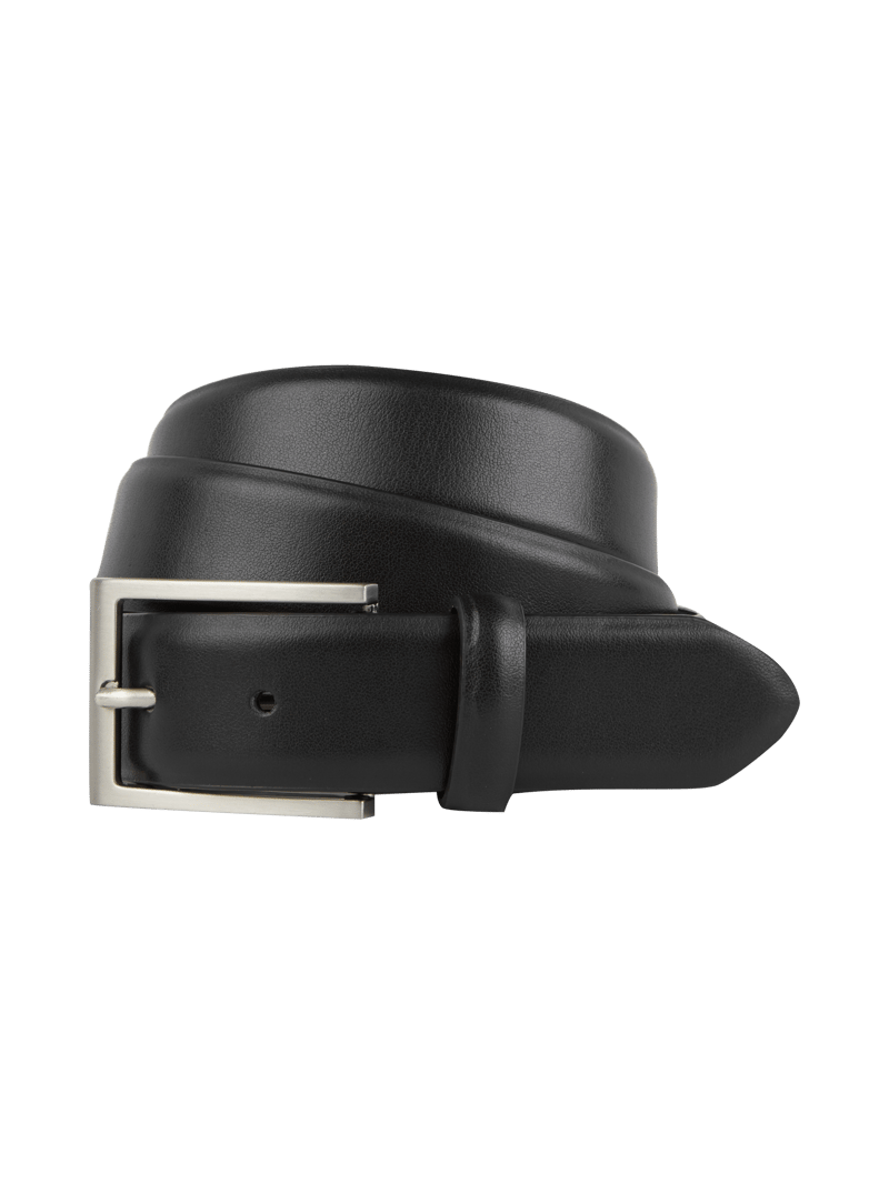 Gürtel aus Leder in schwarz