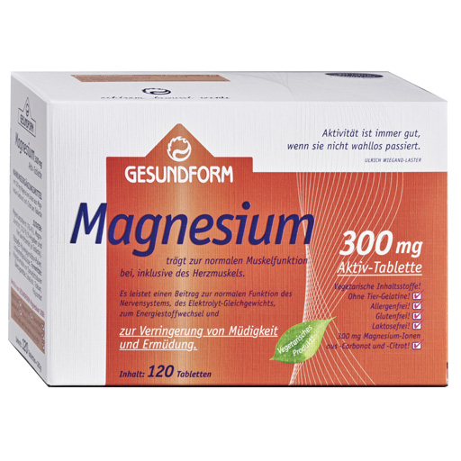 GESUNDFORM Magnesium 300 Filmtabletten  120 St  Filmtabletten