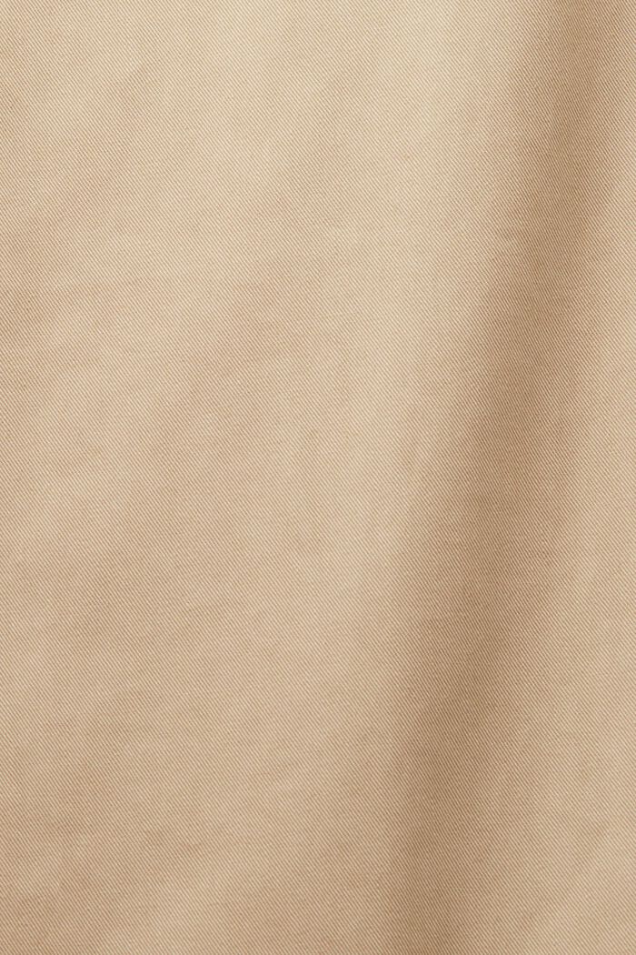 Chinohose mit fixiertem Gürtel, 100 % Baumwolle