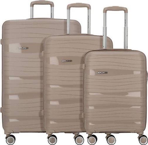 WORLDPACK Miami 4 Rollen Kofferset 3-teilig