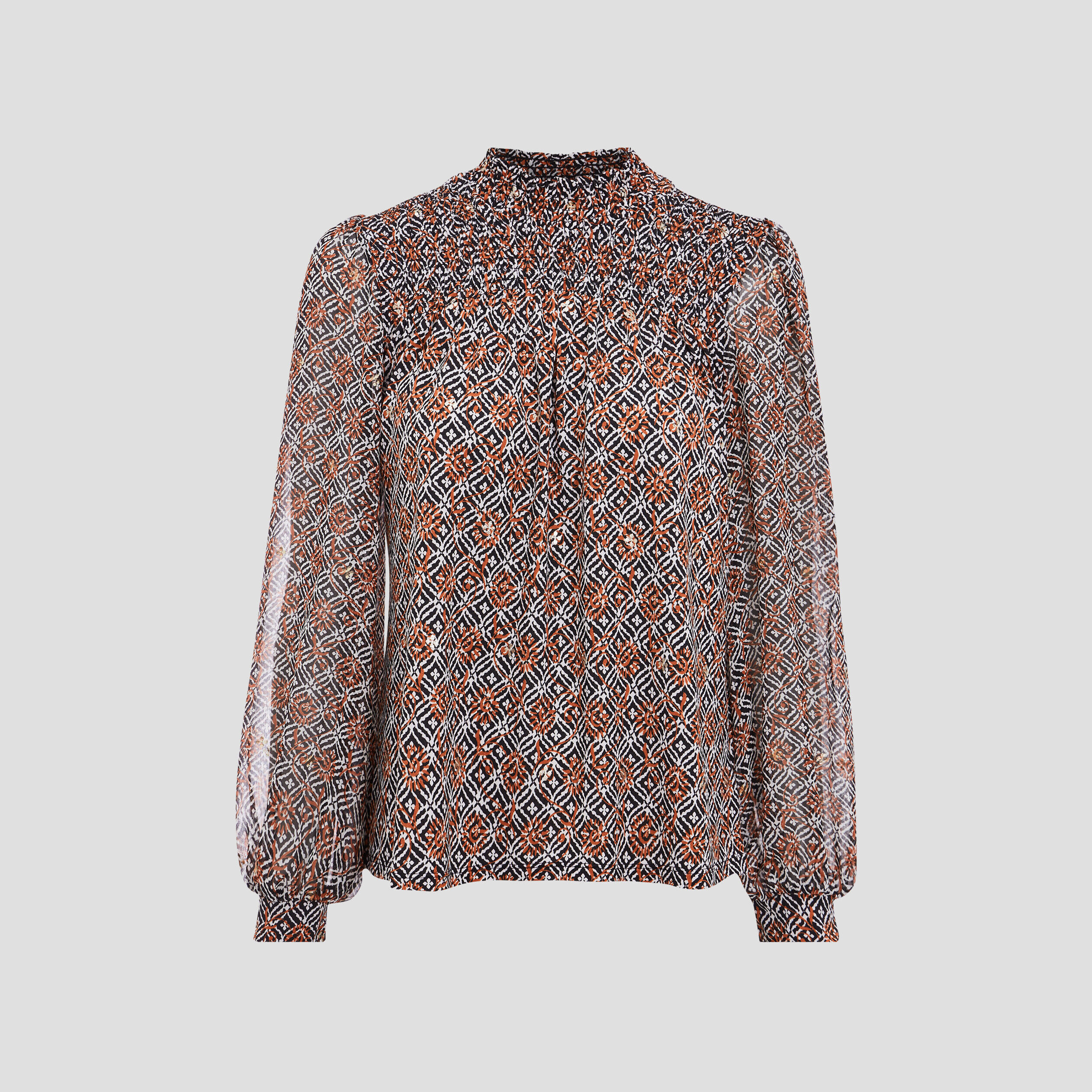 Blouse manches longues beige femme | Cache Cache