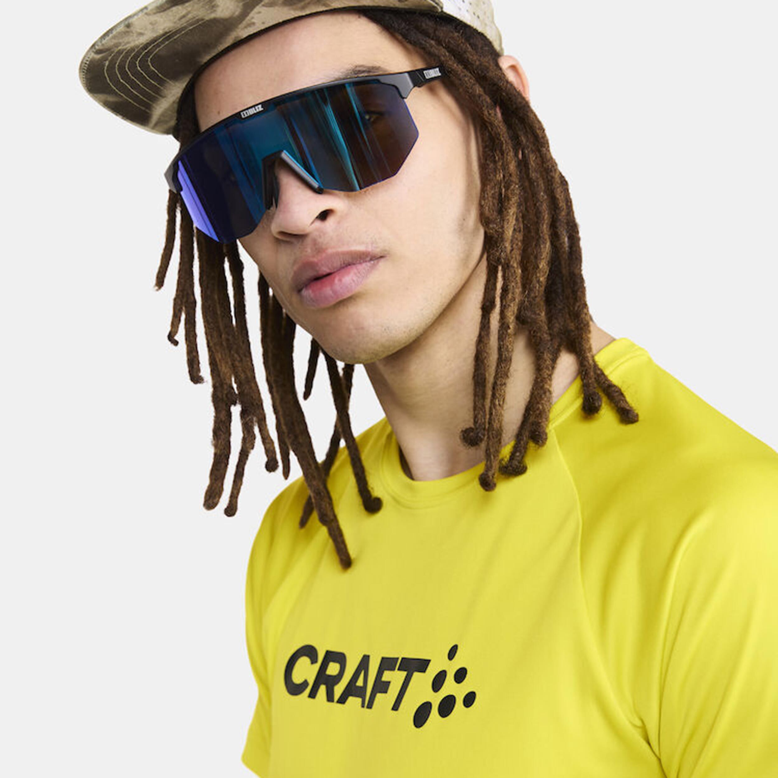 Core Essence Logo Laufshirt Herren - Gelb