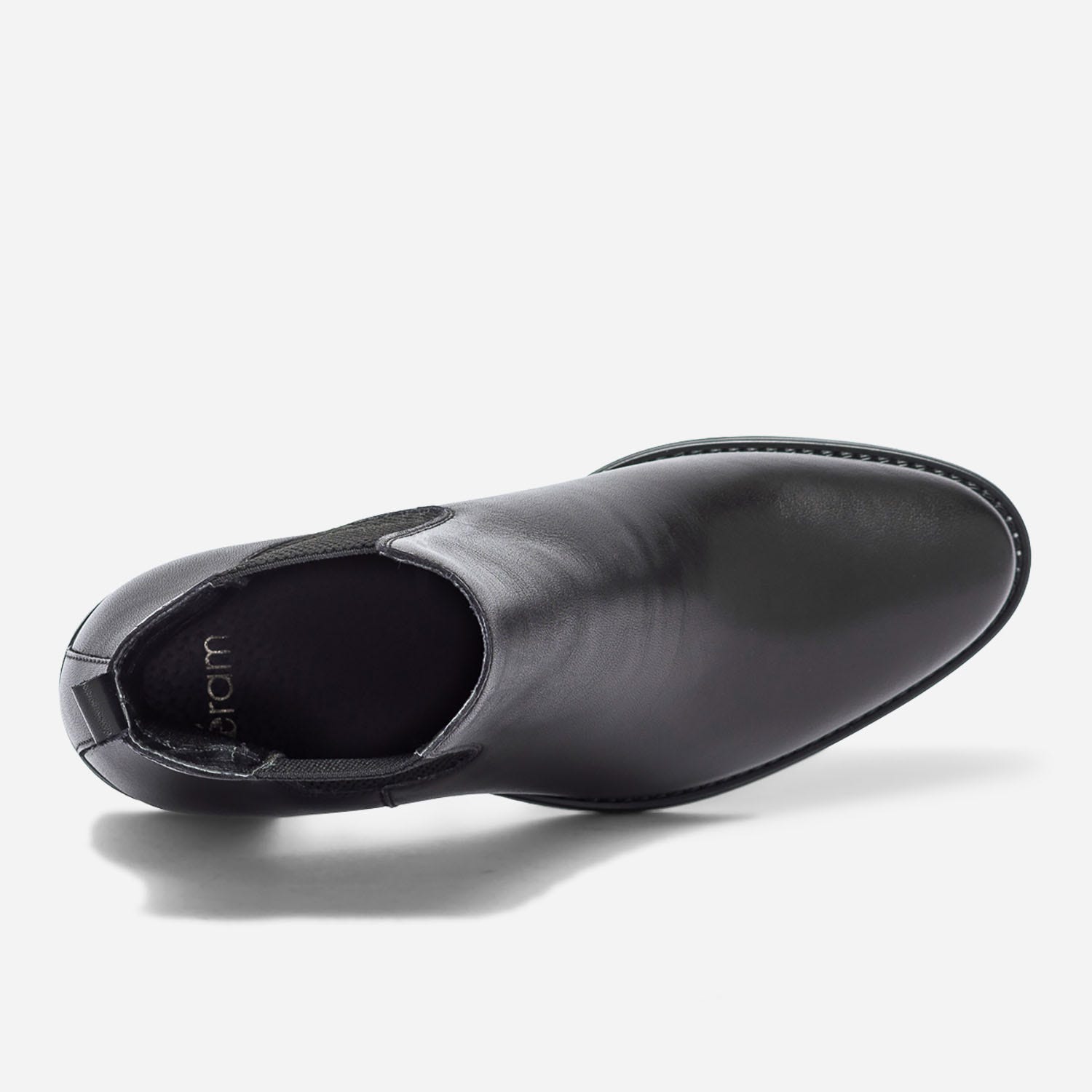 Chelsea boots noir en cuir éco-conçu