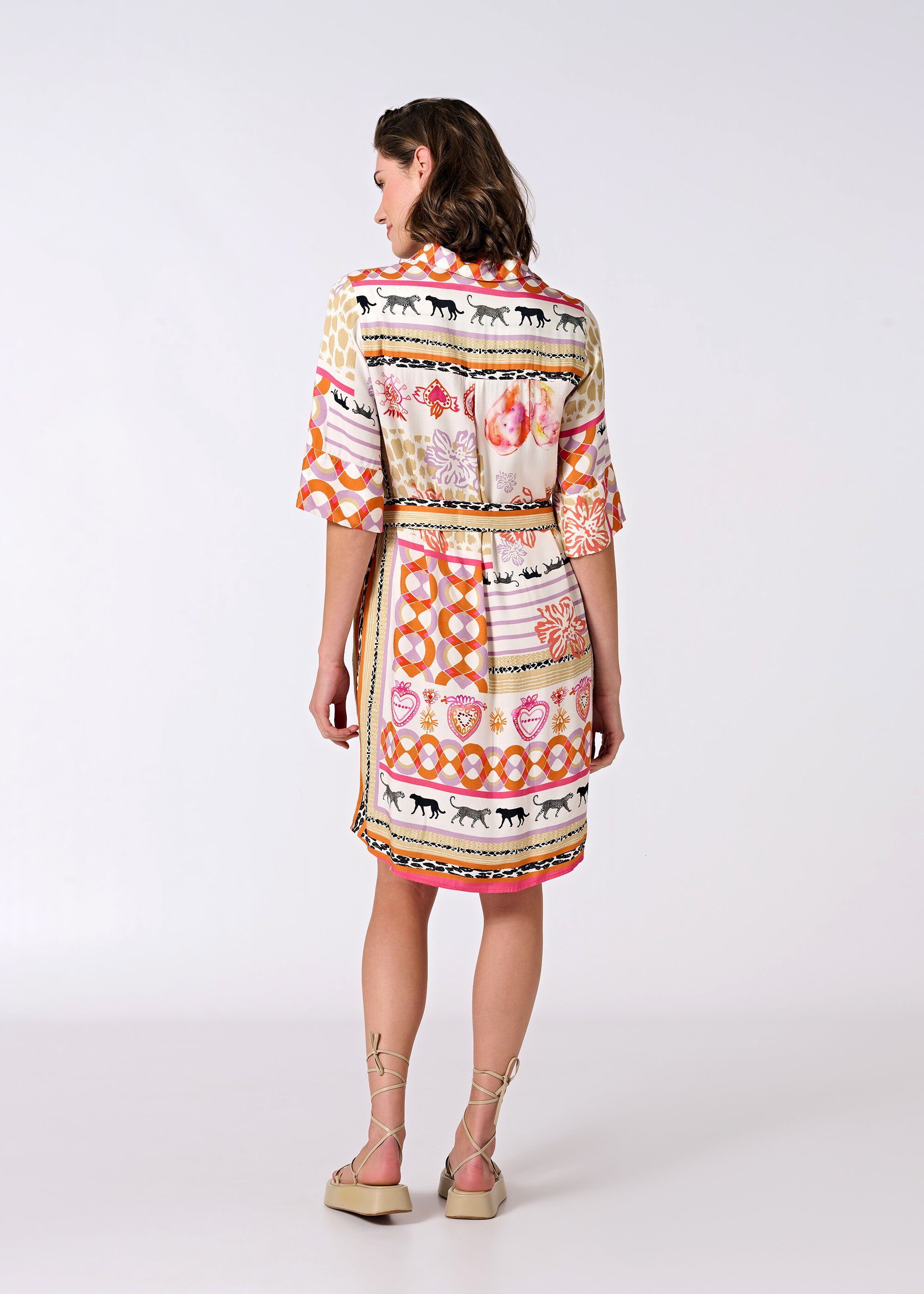 eve in paradise Blusenkleid Juliane mit Afrika-Wildlife-Aufdruck