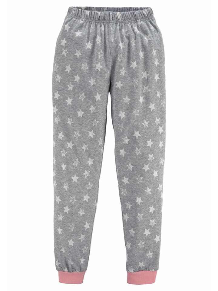 Vivance Pyjama in rosa-grau-meliert günstig kaufen