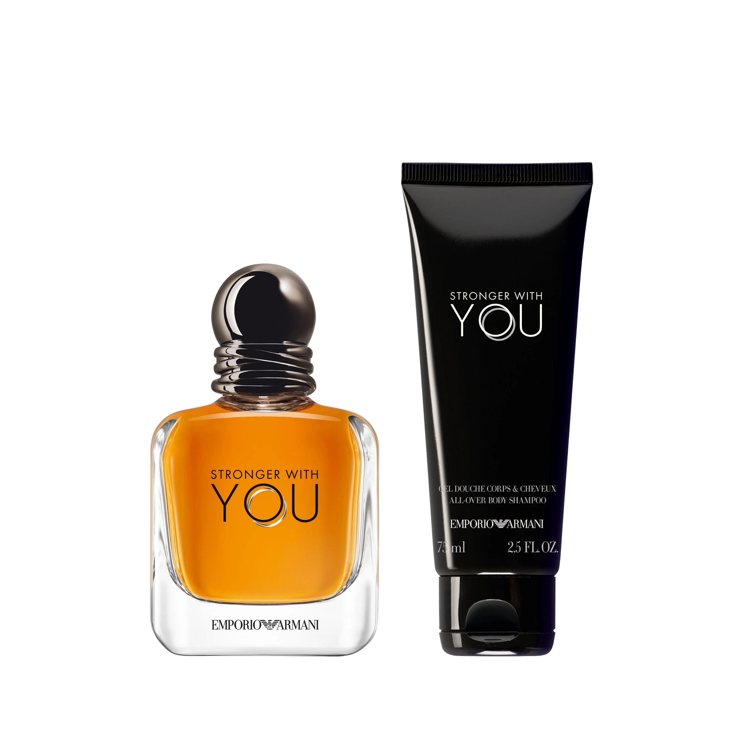 Set de perfume Emporio Armani para hombre Stronger With You Eau de Toilette - Set de perfume para hombre, Eau de Toilette