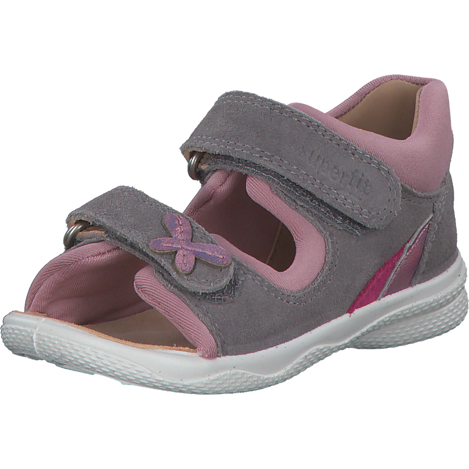 Superfit POLLY 00093, Sandaletten, Kinder, Grau/Rosa