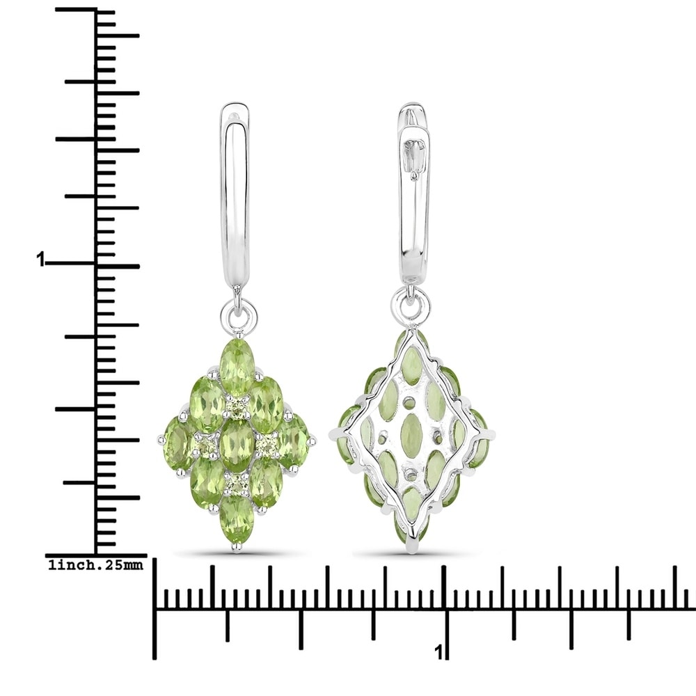Rafaela Donata Boucles doreilles Argent sterling Vert en Argent Bijoux