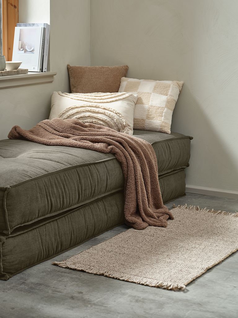 HASSELURT Koc polarowy HASSELURT 130x170 ciemny piasek