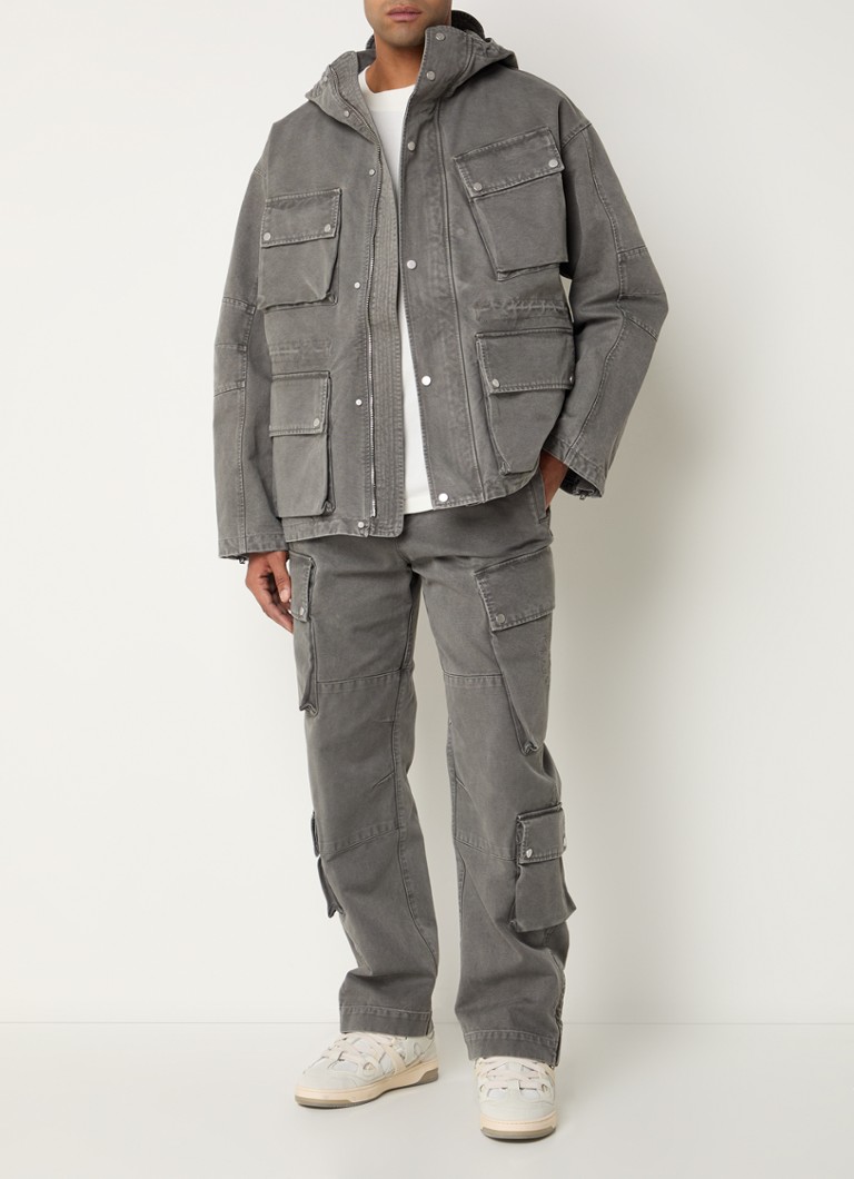 Represent Enduro jacket with hood and flap pockets