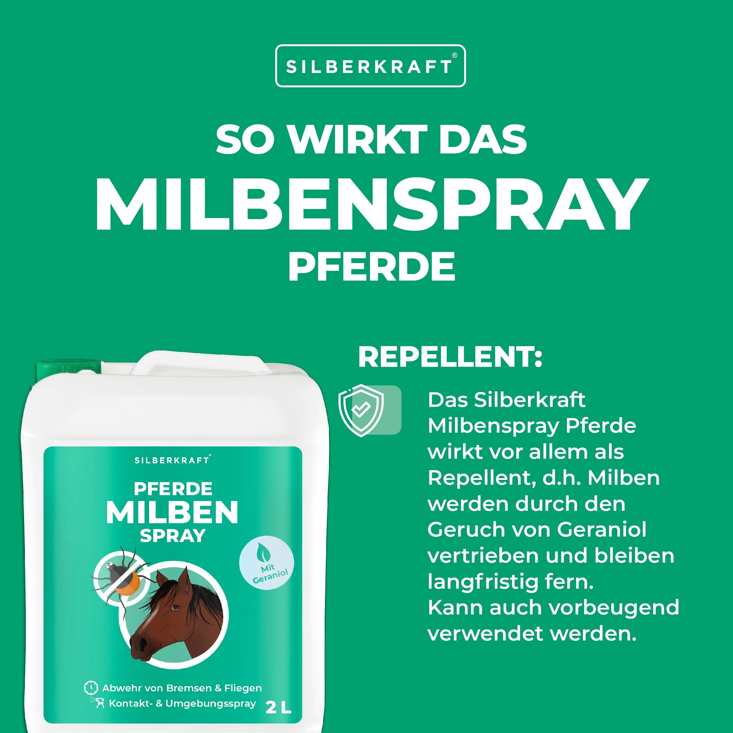 Silberkraft Insektenspray Milbenspray Pferde, 500 ml, 1-St.