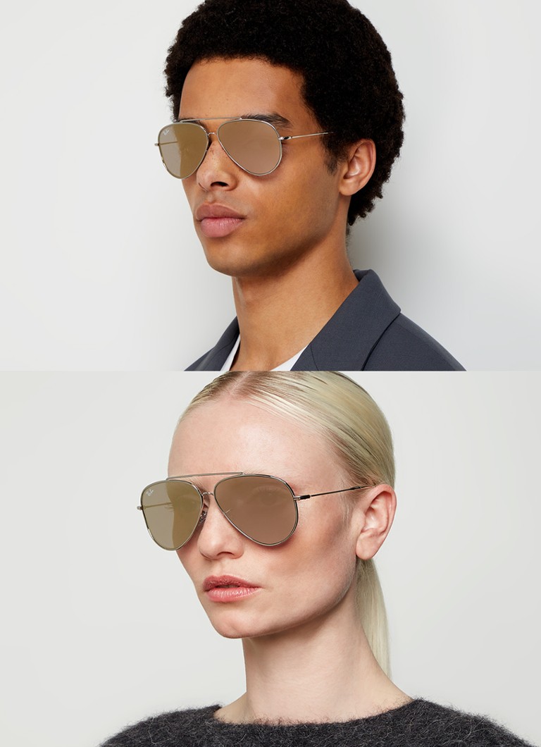 Ray-Ban Aviator apgrieztās saulesbrilles RBR0101S