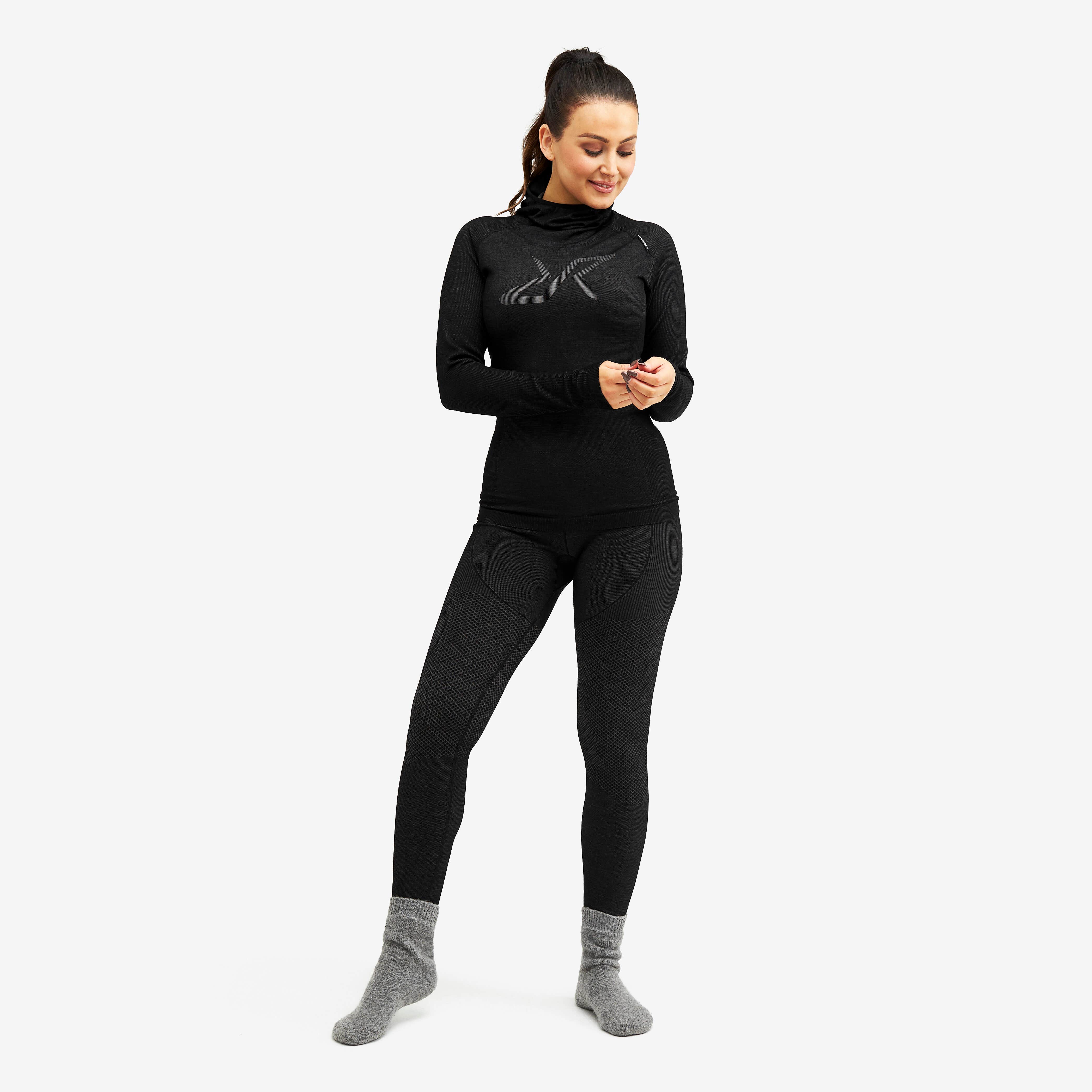 Fuse Merino Base Layer Set Femme Anthracite