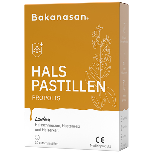 BAKANASAN Halspastillen Propolis  30 St  Lutschpastillen