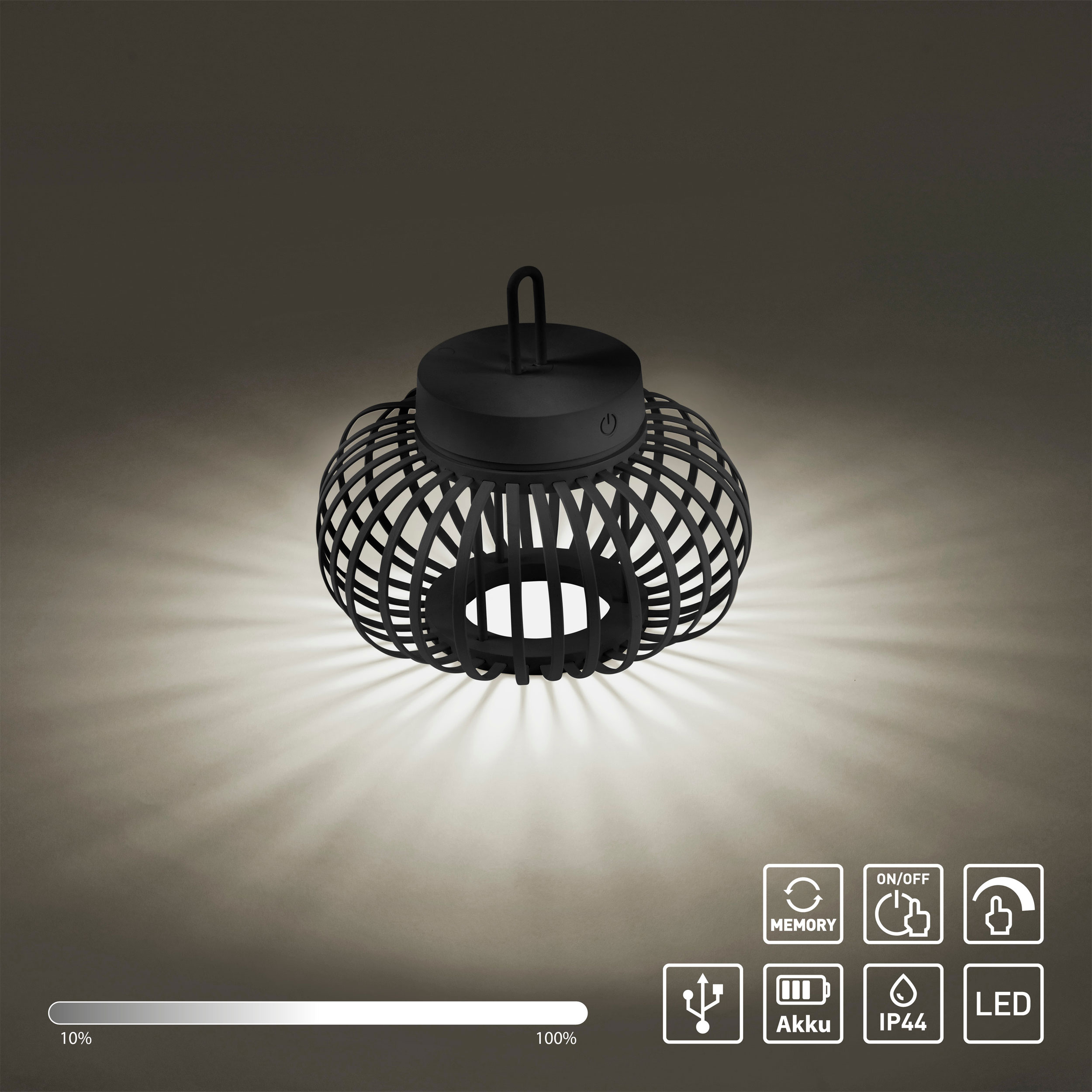 JUST LIGHT.LED-Akku-Tischleuchte 1 flg