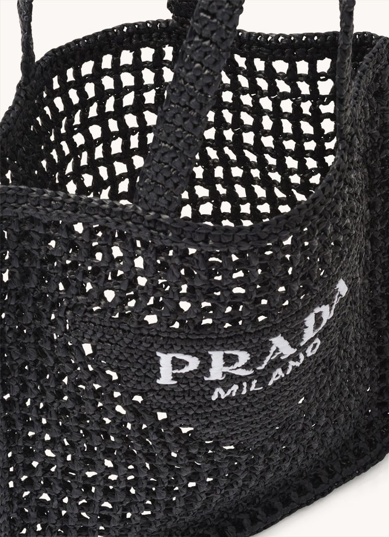 Prada raffia shopper