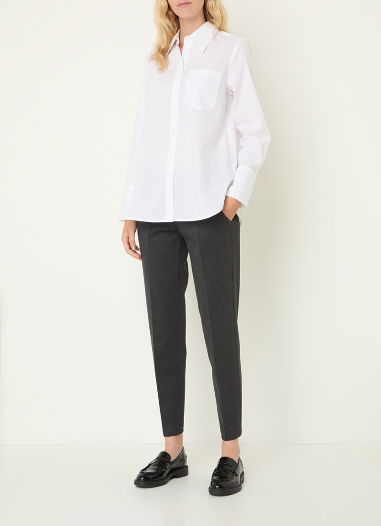Pantaloni marroni a vita alta con tasche laterali BRAX