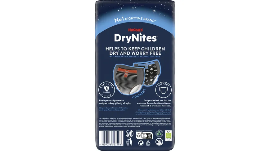 Huggies DryNites Boy 8-15 yrs.