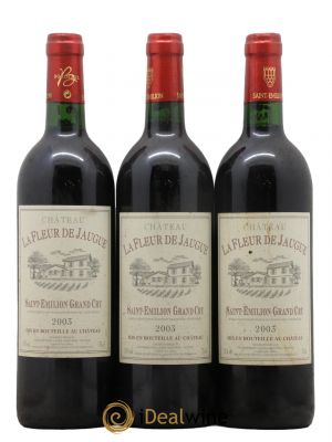 Saint-Émilion Grand Cru Fleur de Jaugue 2003 - Lot de 3 Bouteilles