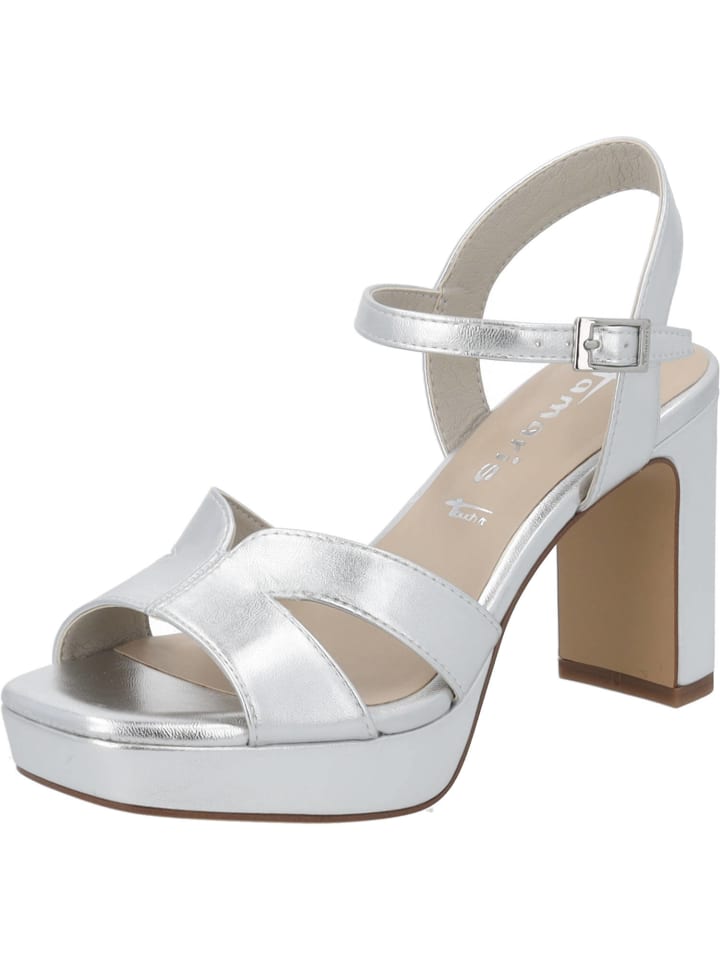 Tamaris Plateau-Sandaletten in Silver günstig kaufen