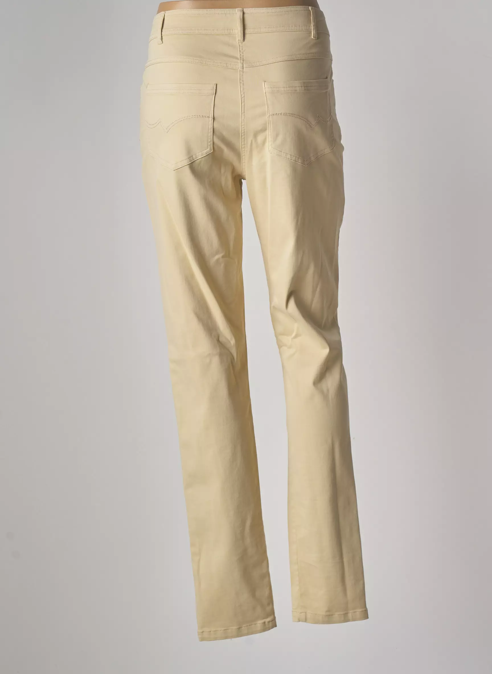Pause Cafe Pantalons Slim Femme couleur beige