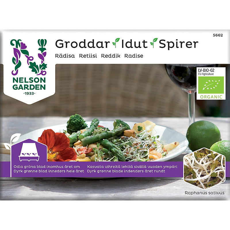 Nelson garden Spirer Reddik organic