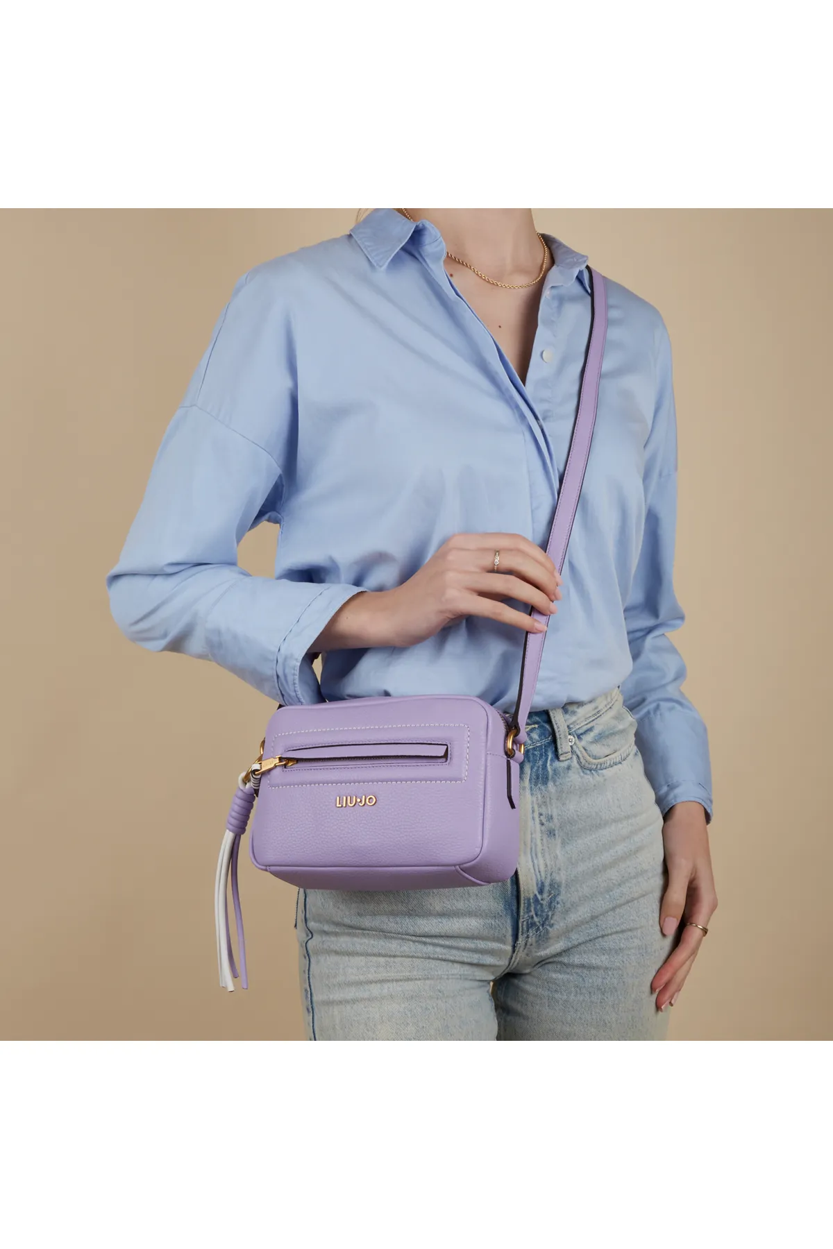 1'ASLAN  Liu Jo Sanura Damen Umhängetasche Violett Aa4309e0086-172