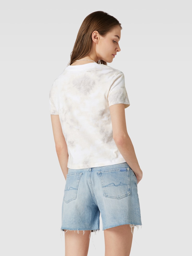 T-Shirt im Batik-Look Modell 'TIE DYE BABY' in beige