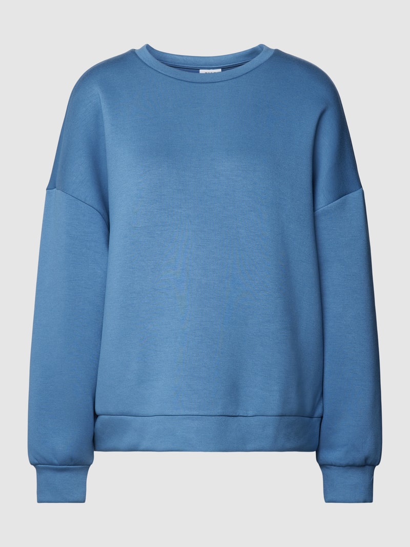 Oversized Sweatshirt mit überschnittenen Schultern in rauchblau