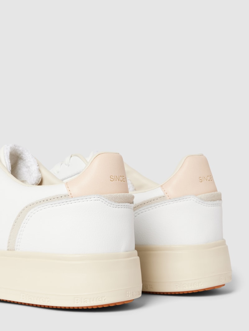 Sneaker mit Label-Details Modell 'BLUM' in weiß