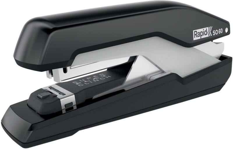 Rapid Supreme Omnipress Blockheftgerät SO60 Vollstreifen 60 Blatt Schwarz Omnipress 60 Kunststoff