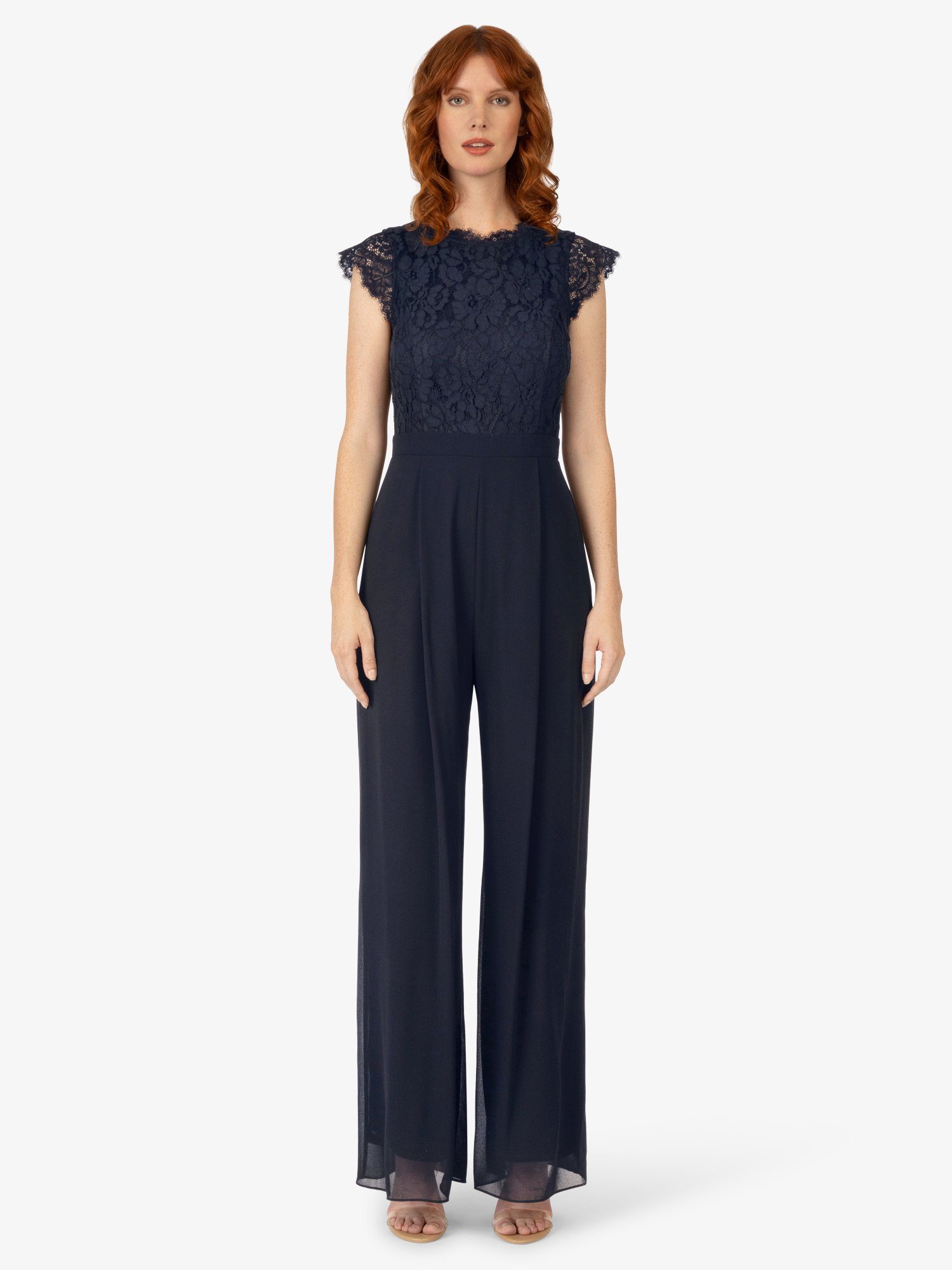 Apart Jumpsuit mit Spitzenoberteil