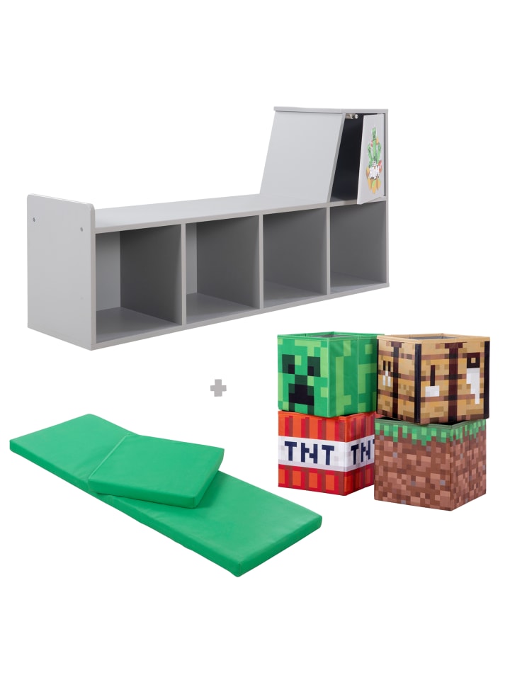 Minecraft MINECRAFT - Sitz- und Lesebank mit Regal günstig kaufen onesize