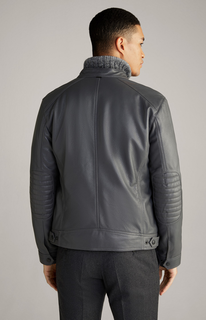 Lederjacke Peel in Grau