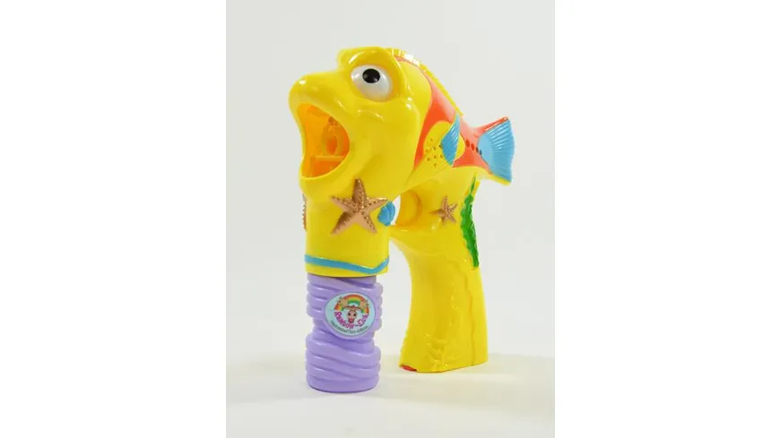 Kögler - Seifenblasenpistole Fishy, Fisch, mit Licht und Geräusch, 2-fach sortiert 40 ml
