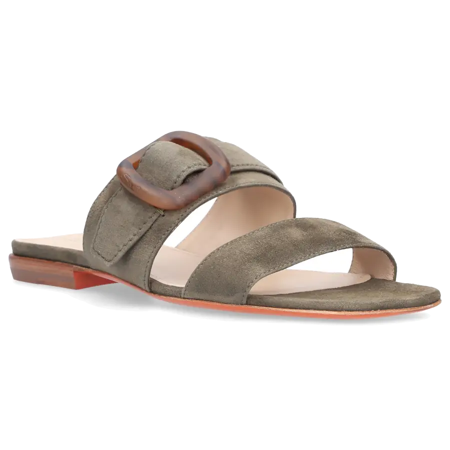 Santoni - Sandalen 59233 Veloursleder - grün