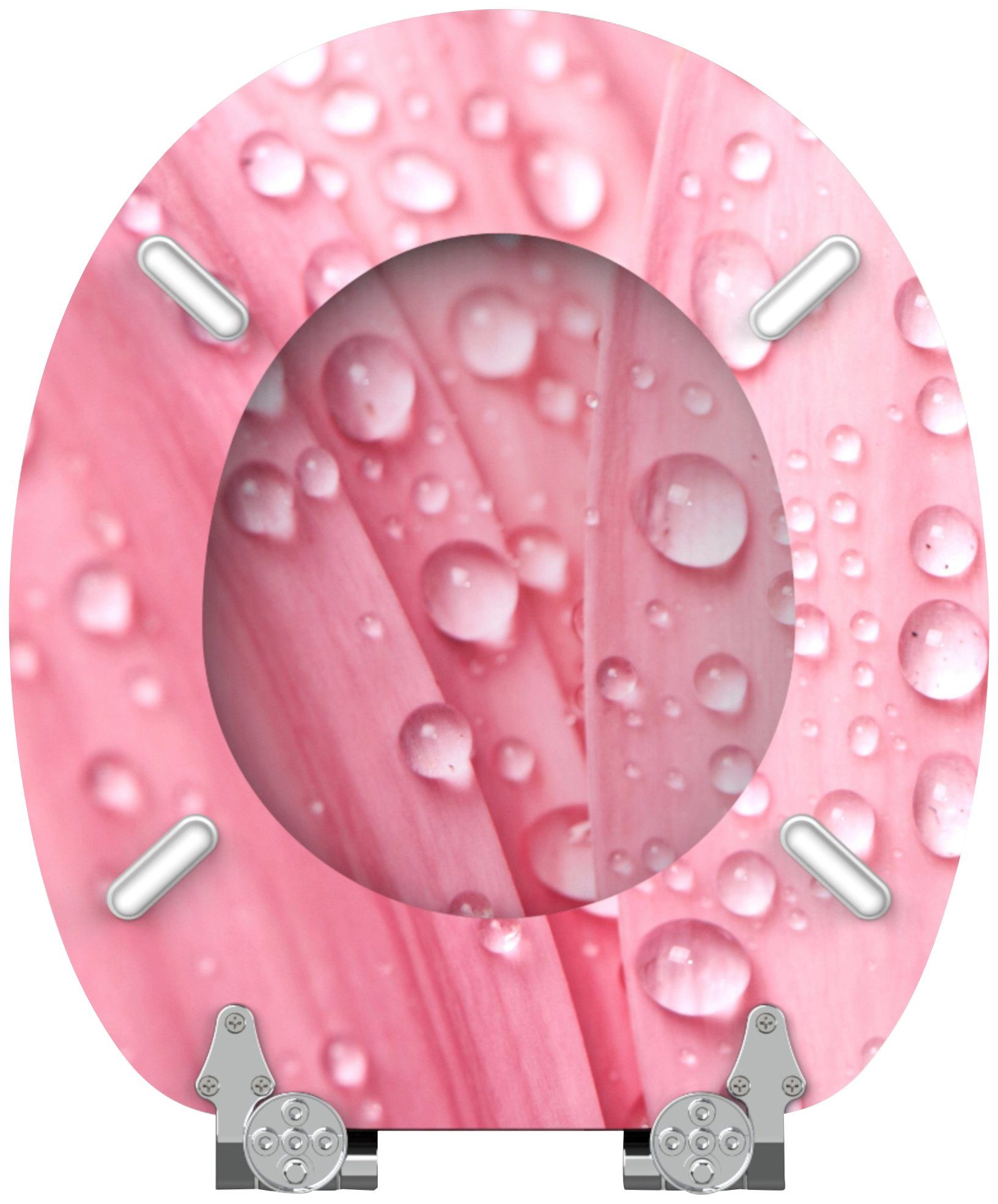 Sanilo WC-Sitz Pink Flower, mit Absenkautomatik