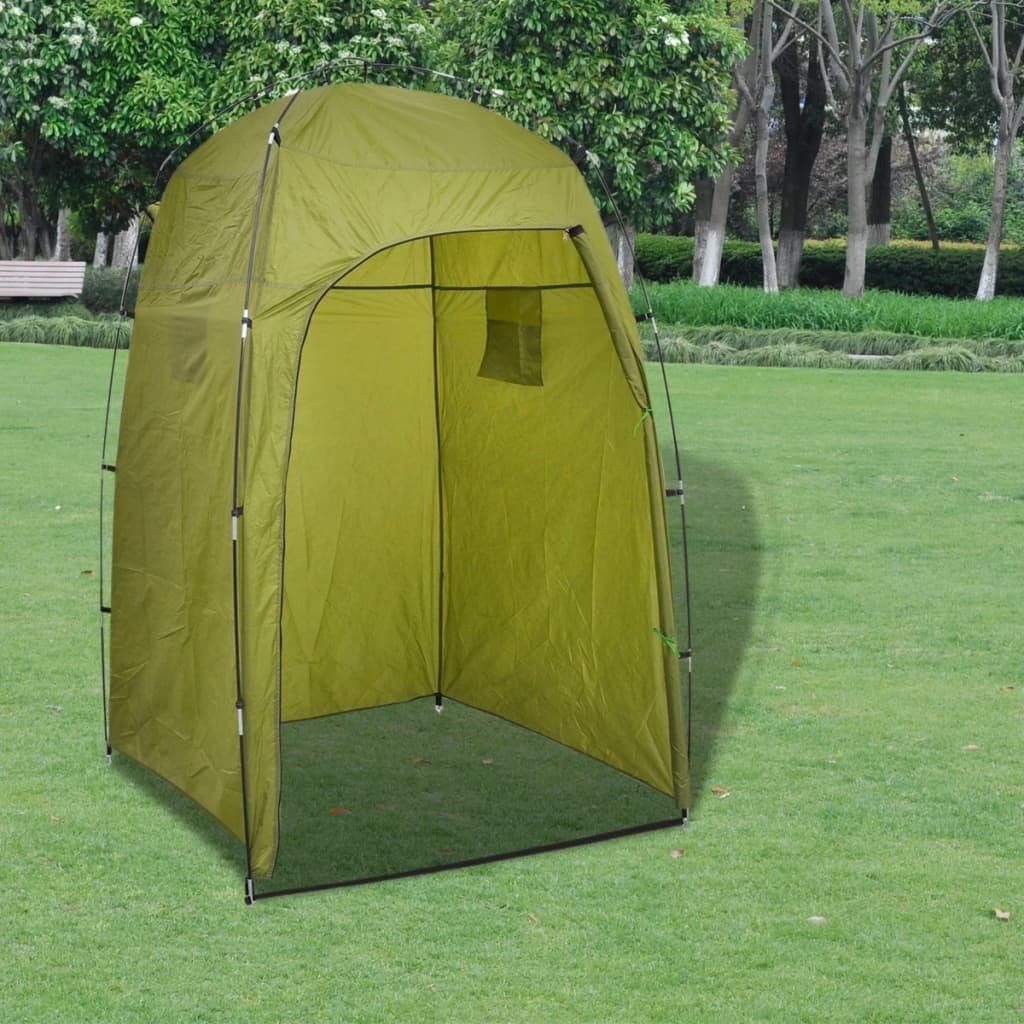 vidaXL Solardusche Tragbare Campingtoilette mit Zelt 10+10 L