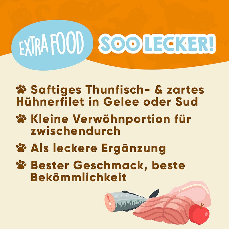 Sparpaket Lucky Lou Extrafood Filet in Brühe 36 x 70 g | bitiba %