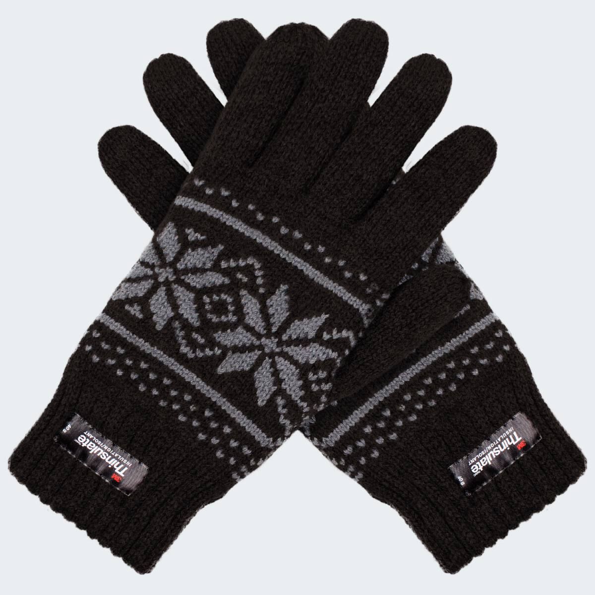 Tarjane BlackPattern Thinsulate Strickhandschuhe