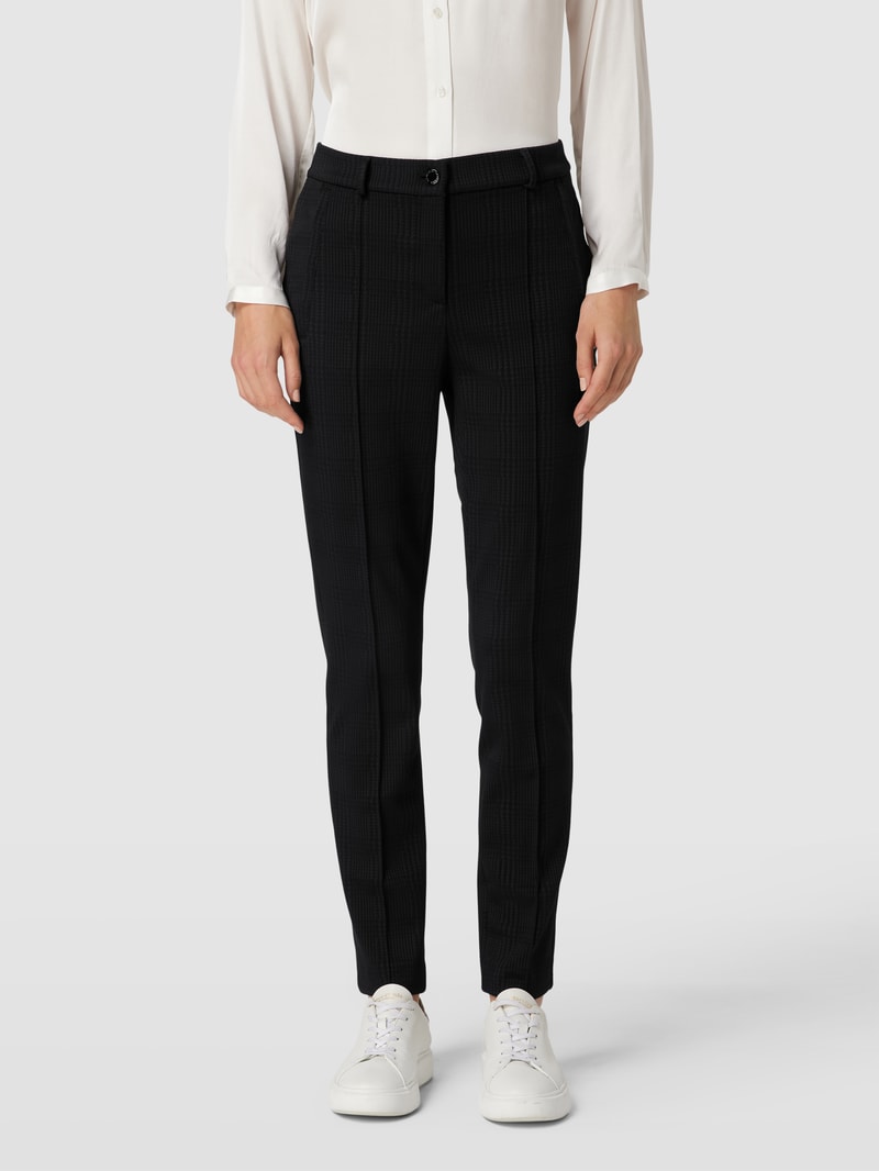 Super Slim Fit Hose mit Knopf- und Reißverschluss in schwarz