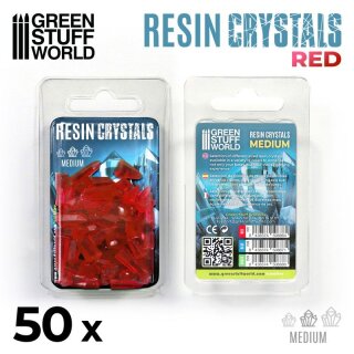 Resinkristalle - Red (Mittel)