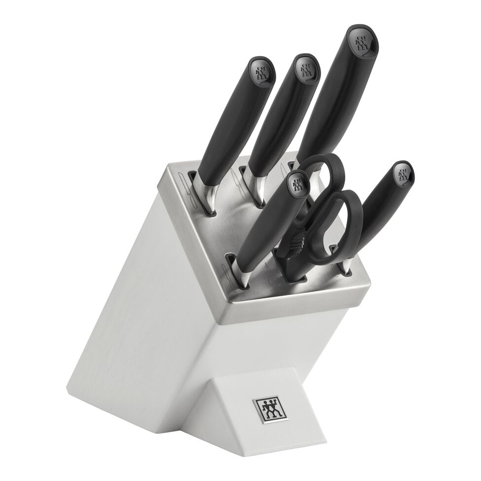 Messerblockset mit KiS Technologie 7-tlg, Weiß