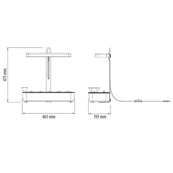 LED-Pflanzenlampe, 1.350 Lumen, 22 W
