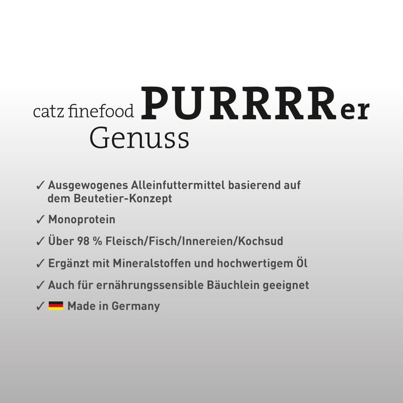Sparpaket catz finefood Purrrr 12 x 400 g zu TOP-Preisen | bitiba