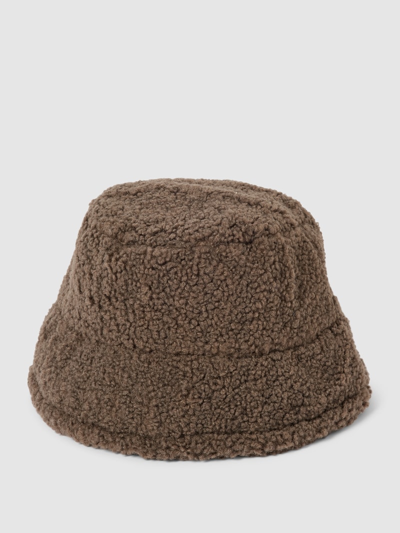 Hut mit Teddyfell Modell 'THEA' in dunkelbraun