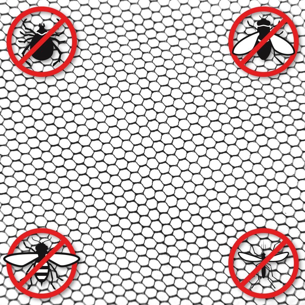 Pro Home Insektenschutz-Fensterrahmen Premium, (4-St), Fliegennetz Mückennetz 130x150cm inkl. selbstklebendem Klettband zu einfachen Fliegengitter-Befestigung