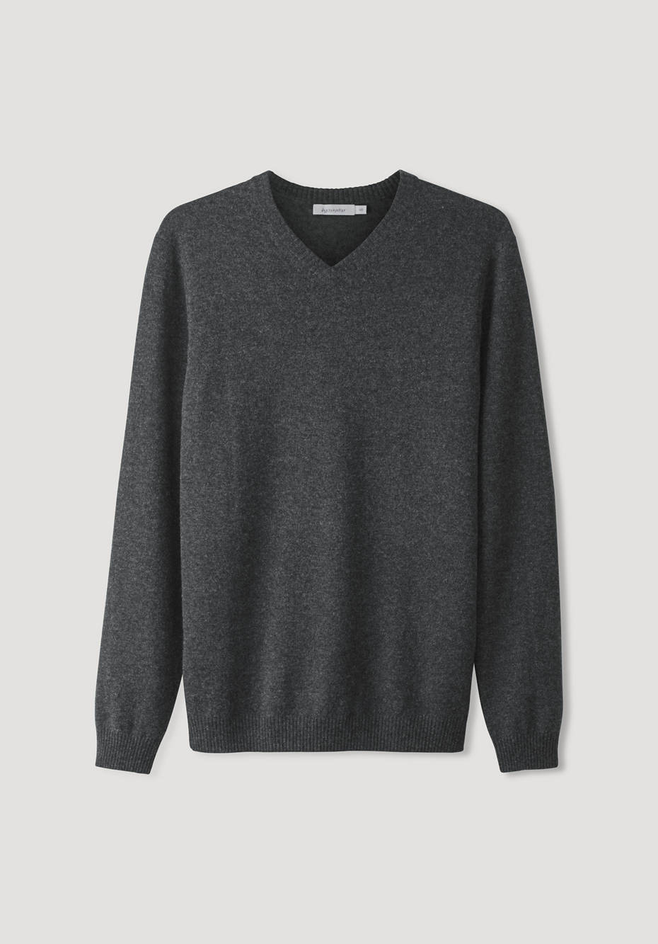 V-Pullover aus Schurwolle mit Kaschmir